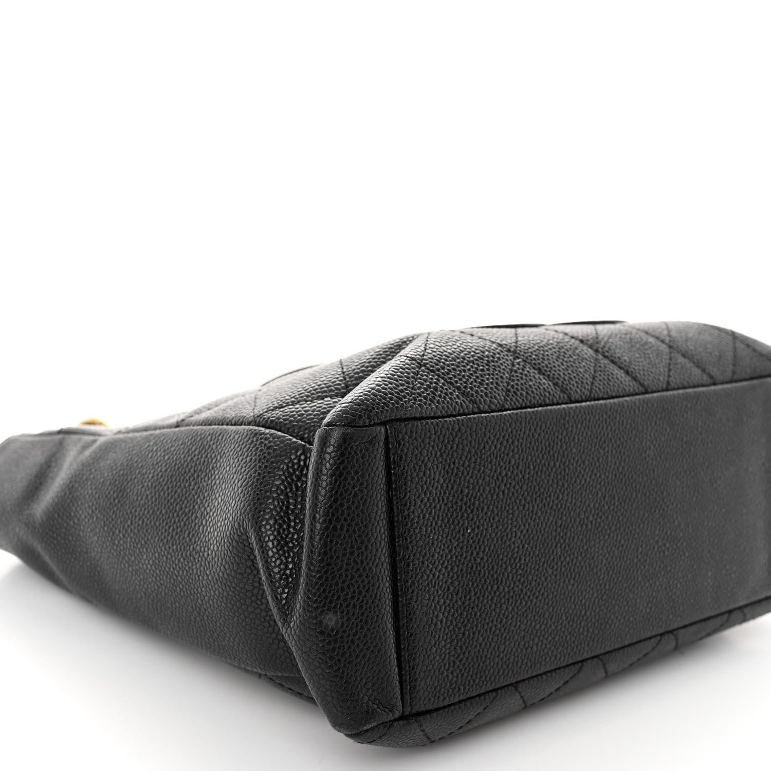 Chanel Caviar Quilted Petit Shopping Tote PST Black 9 of 10