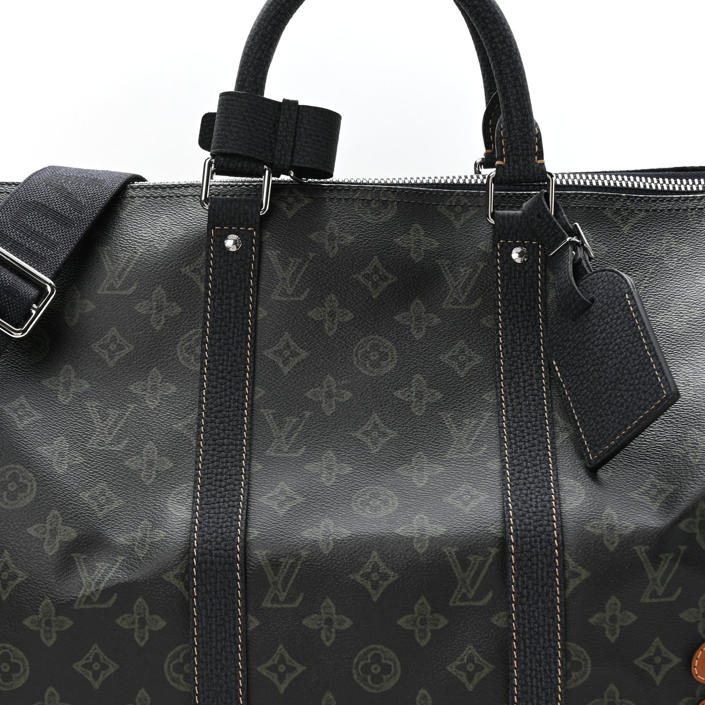 Monogram LV Record Keepall Bandouliere 50 Dark Green
