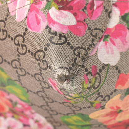 Gucci GG Supreme Monogram Blooms Large Reversible Tote Beige Multicolor Dry Rose 10 of 16