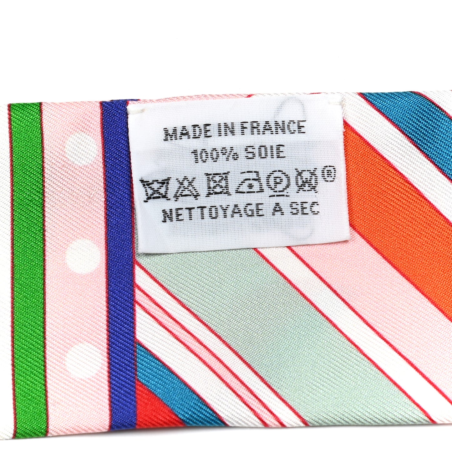 Silk Faubourg Rainbow Twilly Rose Pale Rouge Vert