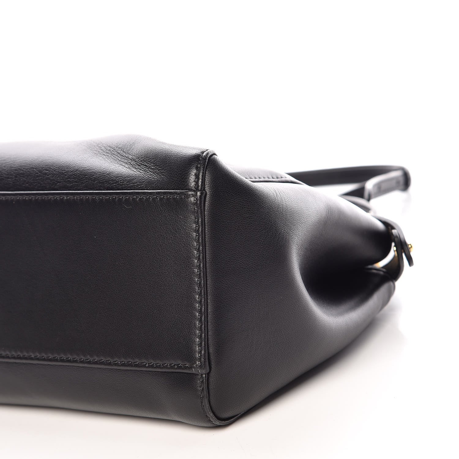 Fendi Nappa Mini Peekaboo Iconic Satchel Black 10 of 11