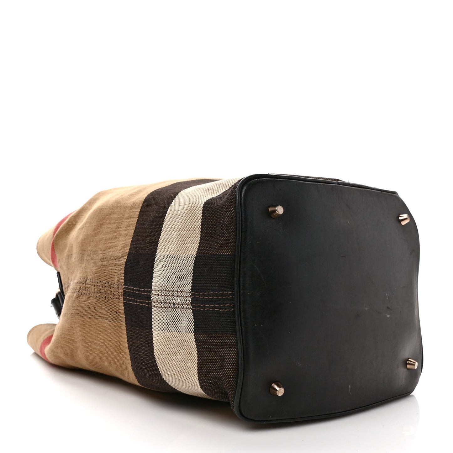 Canvas Mega Check Medium Ashby Hobo Black
