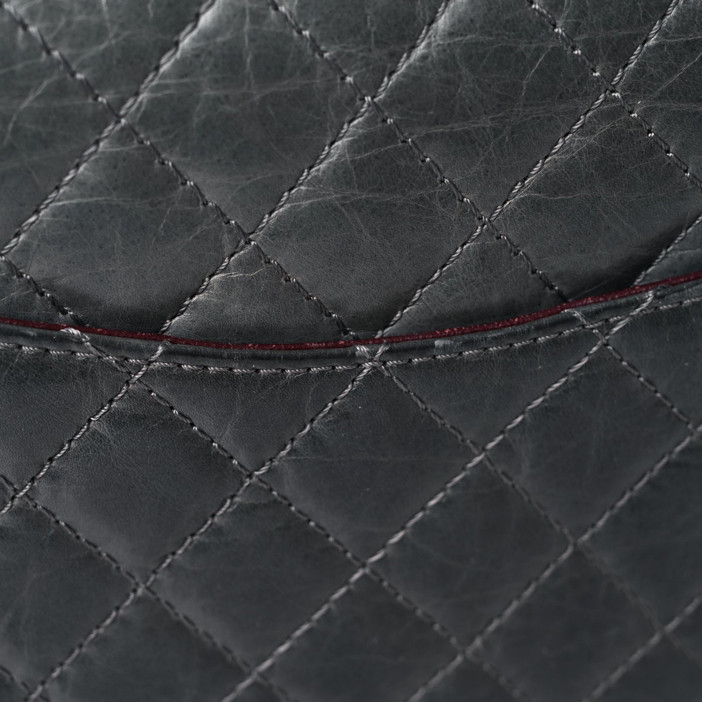 Aged Calfskin Quilted 50th Anniversary 2.55 Reissue 225 Flap Grey
