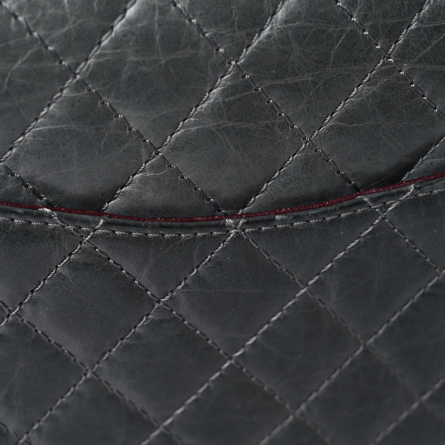Chanel Aged Calfskin Quilted 50th Anniversary 2.55 Reissue 225 Flap Grey 19 of 21