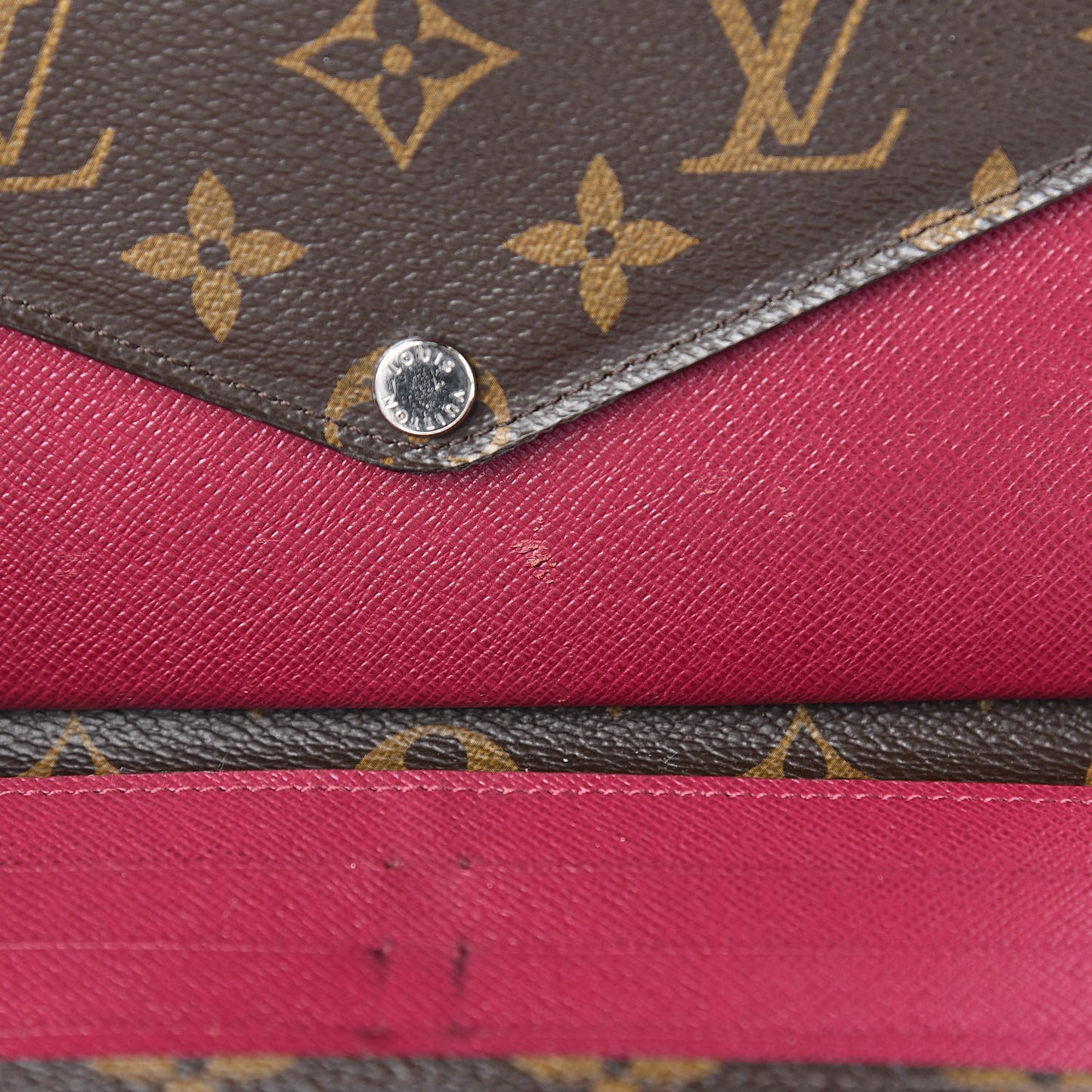 Monogram Epi Marie-Lou Long Wallet Fuchsia