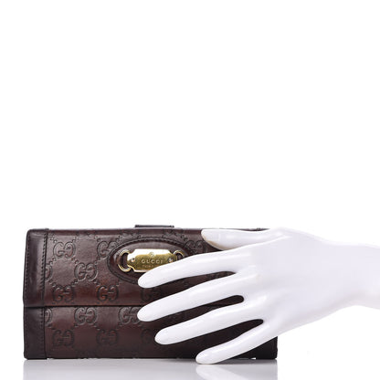 Gucci Guccissima Punch Continental Flap Wallet Brown 2 of 10