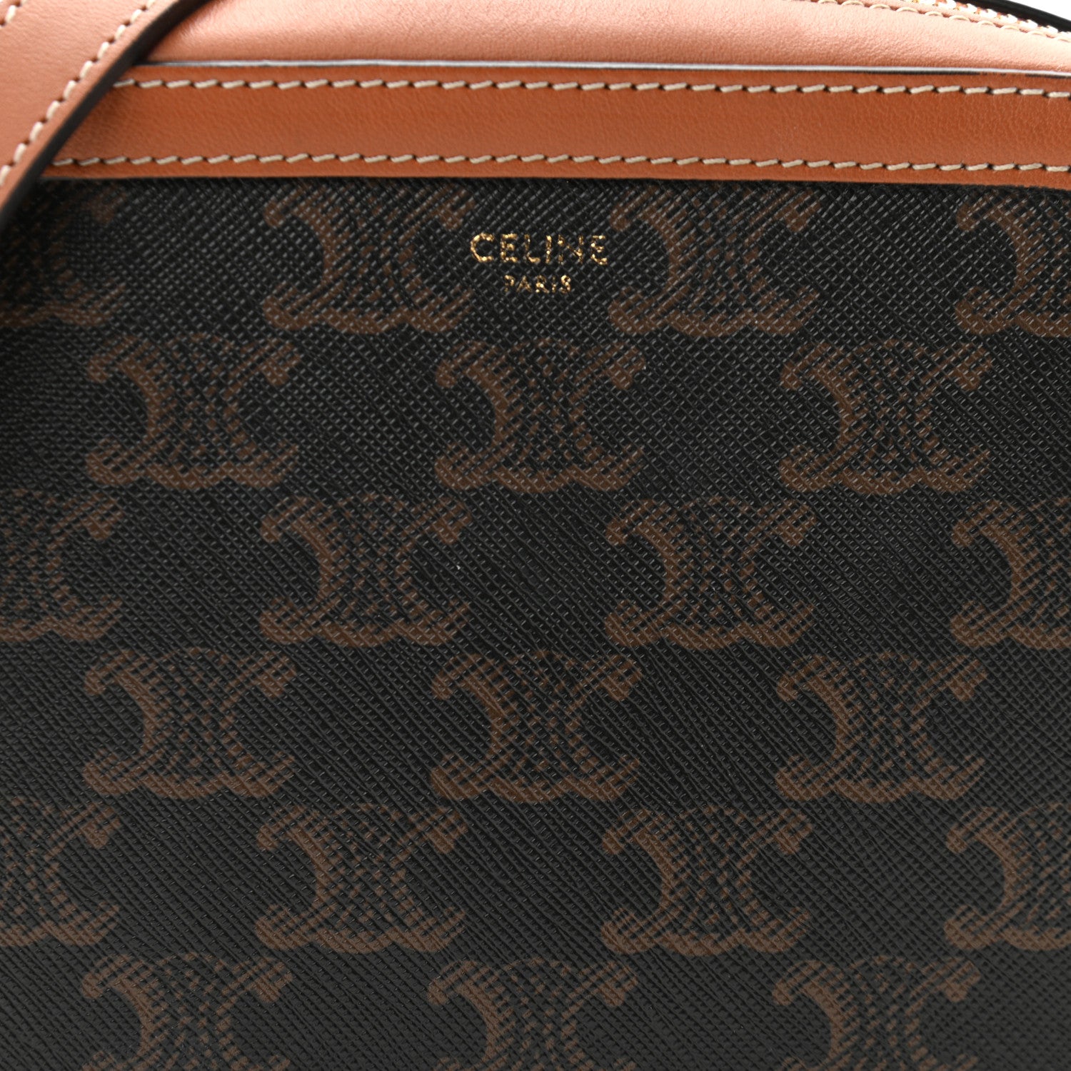 Celine Triomphe Canvas Small Camera Bag Tan 9 of 11