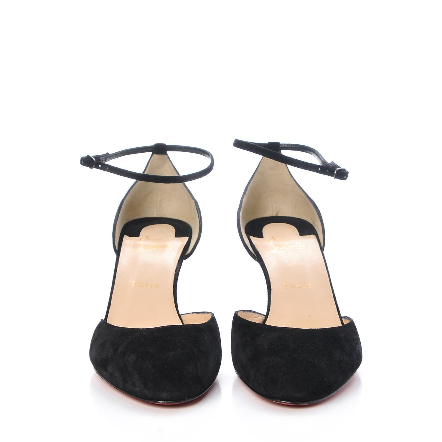 Christian Louboutin Suede Rounditown 70 Pump 41.5 Black 2 of 10