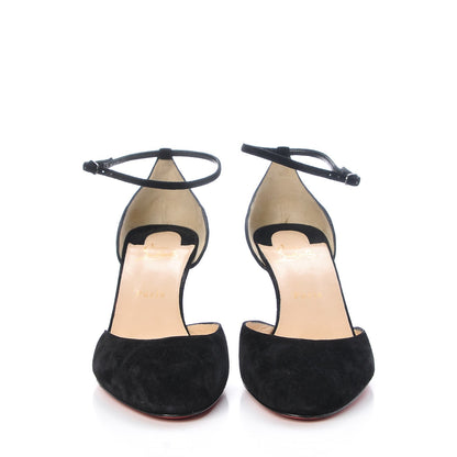 Christian Louboutin Suede Rounditown 70 Pump 41.5 Black 2 of 10