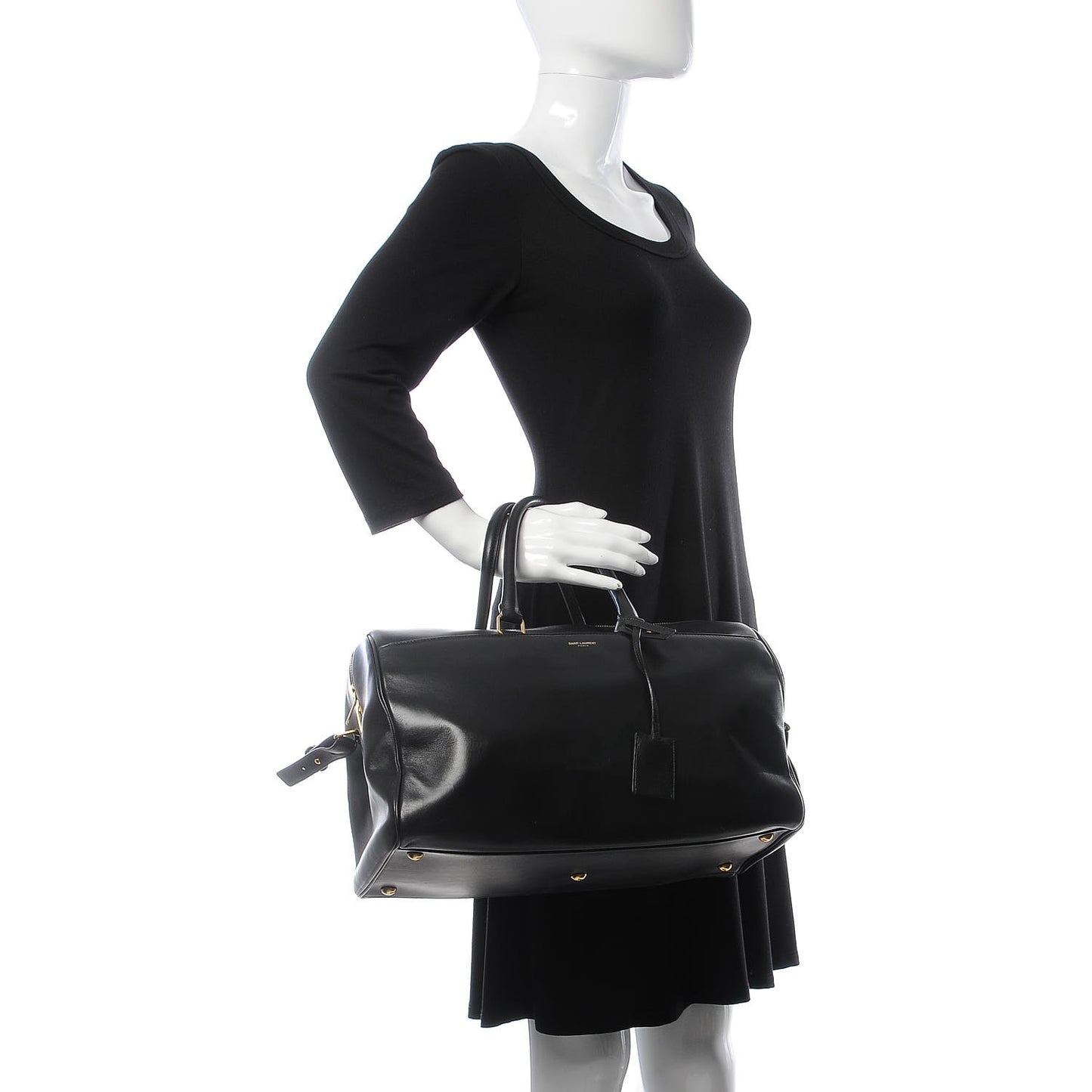 Calfskin Classic Duffle 12 Black