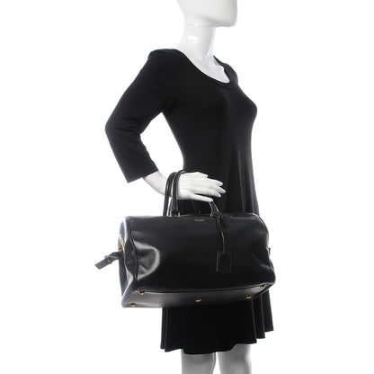 Saint Laurent Calfskin Classic Duffle 12 Black 3 of 9