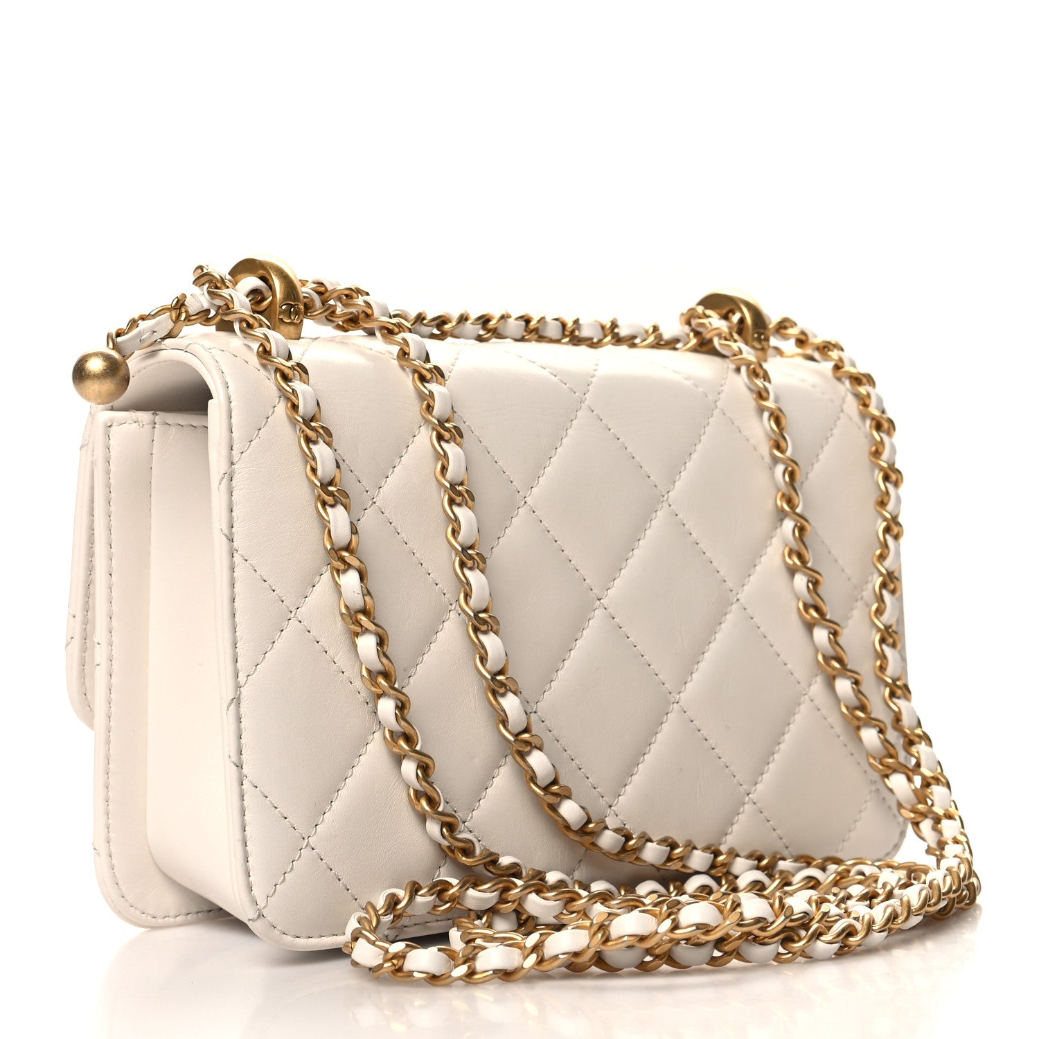 Chanel Calfskin Quilted Mini Perfect Fit Flap White 3 of 11