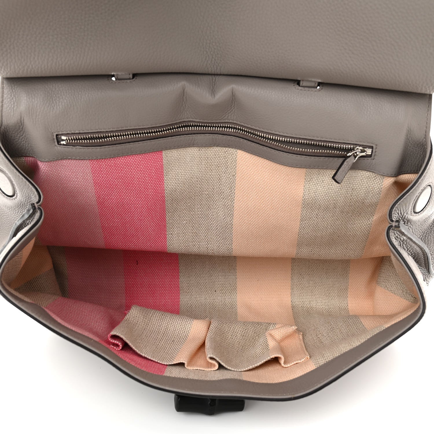 Gucci Cellarius Calfskin Large Bamboo Daily Top Handle Bag Storm Grey 4 of 12