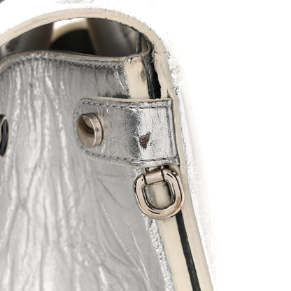 Christian Dior Metallic Calfskin Large Diorever Flap Silver 13 of 13