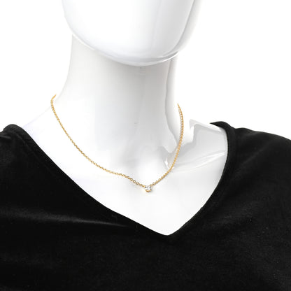 Cartier 18K Yellow Gold Diamond .68ct Solitaire 1895 Pendant Necklace 2 of 5