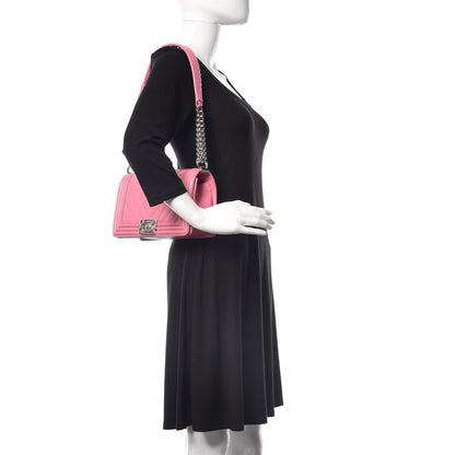 Chanel Lambskin Chevron Quilted Medium Boy Flap Pink 3 of 10