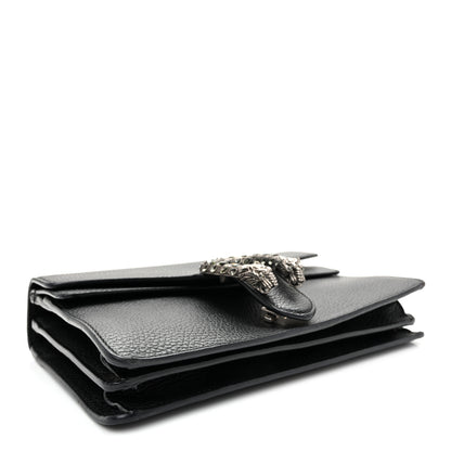 Gucci Pebbled Calfskin Small Dionysus Shoulder Bag Black 4 of 11