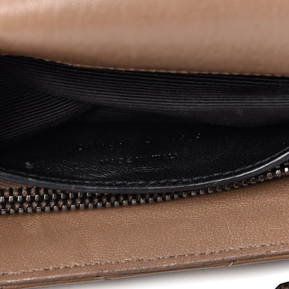 Saint Laurent Sheepskin Matelasse Chevron Monogram Medium College Bag Fard 9 of 12