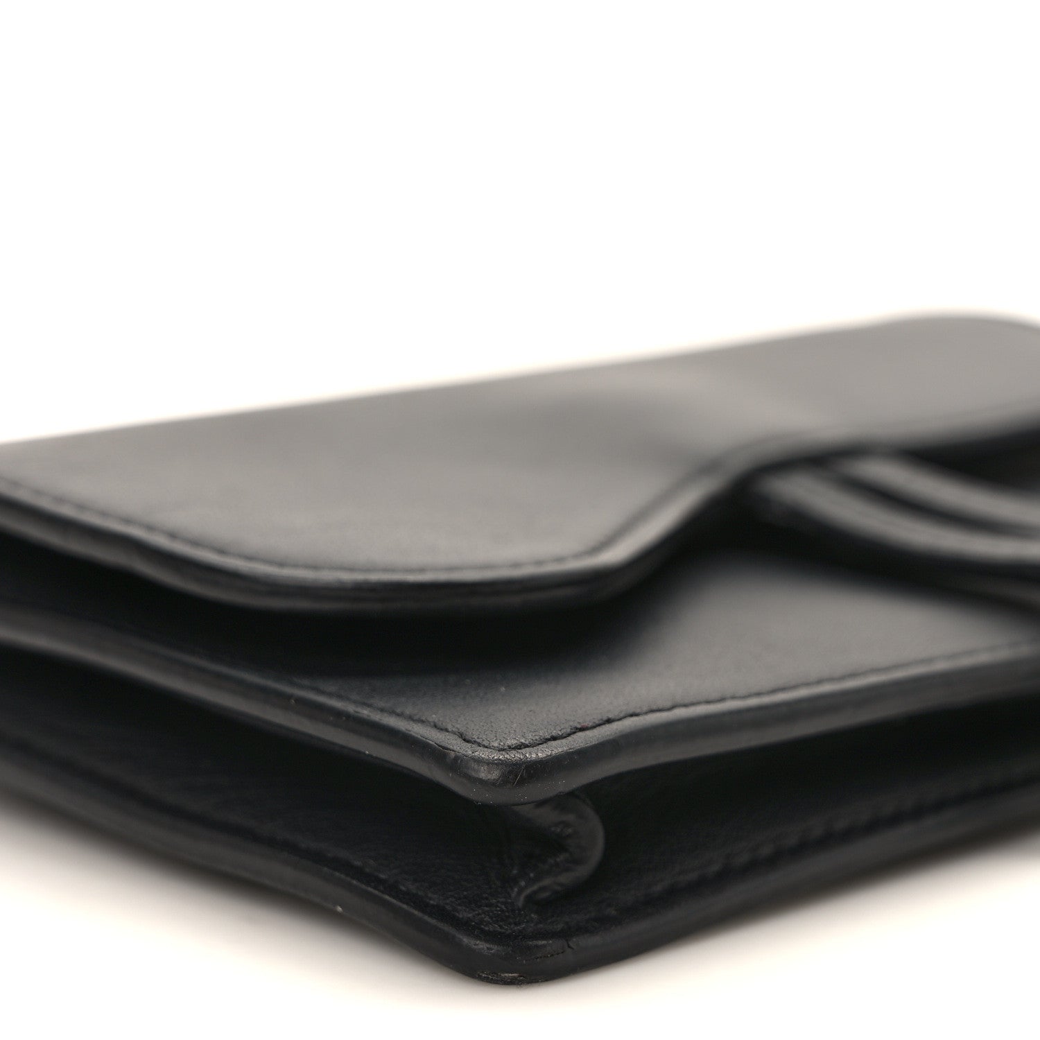 Christian Dior Ultra Matte Calfskin Saddle Belt Clutch Black 8 of 9