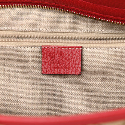 Gucci Monogram Bree Zippered Tote Beige Red 6 of 10