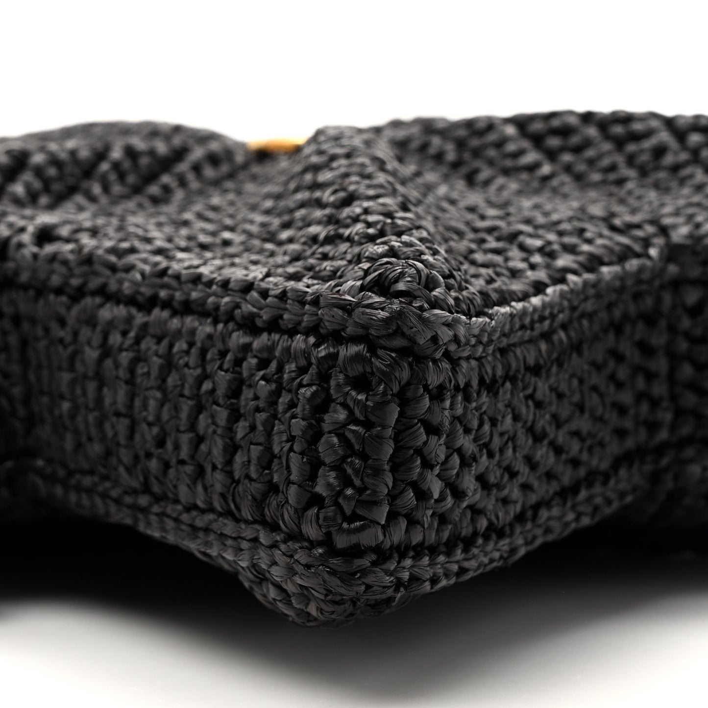 Raffia Star Coco Beach Bag Black