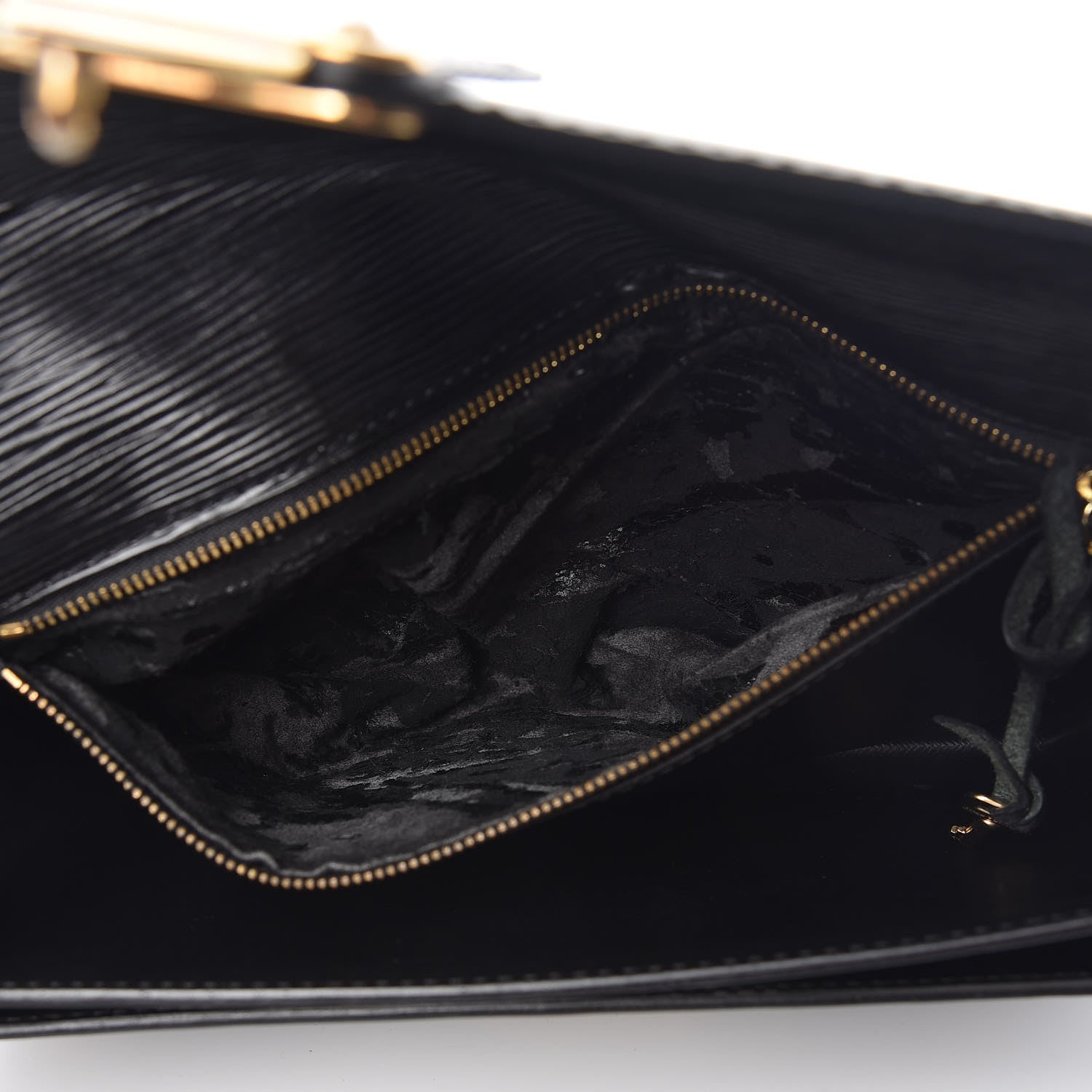 Louis Vuitton Epi Pochette Sellier Dragonne Clutch Black 7 of 10