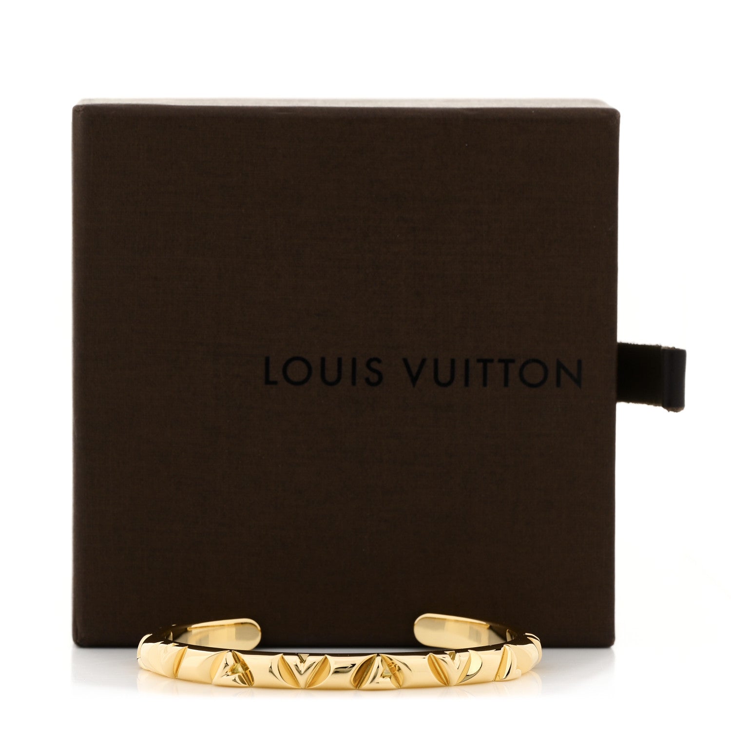 Louis Vuitton 18K Yellow Gold LV Volt Cuff Bracelet 4 of 4