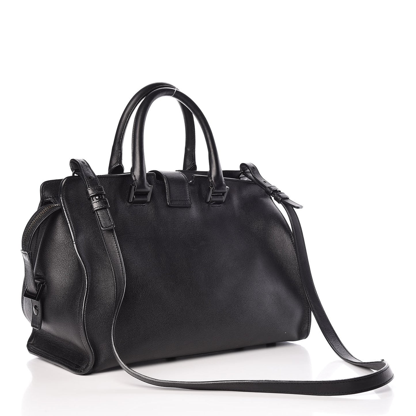 Smooth Calfskin Small Monogram Cabas Black