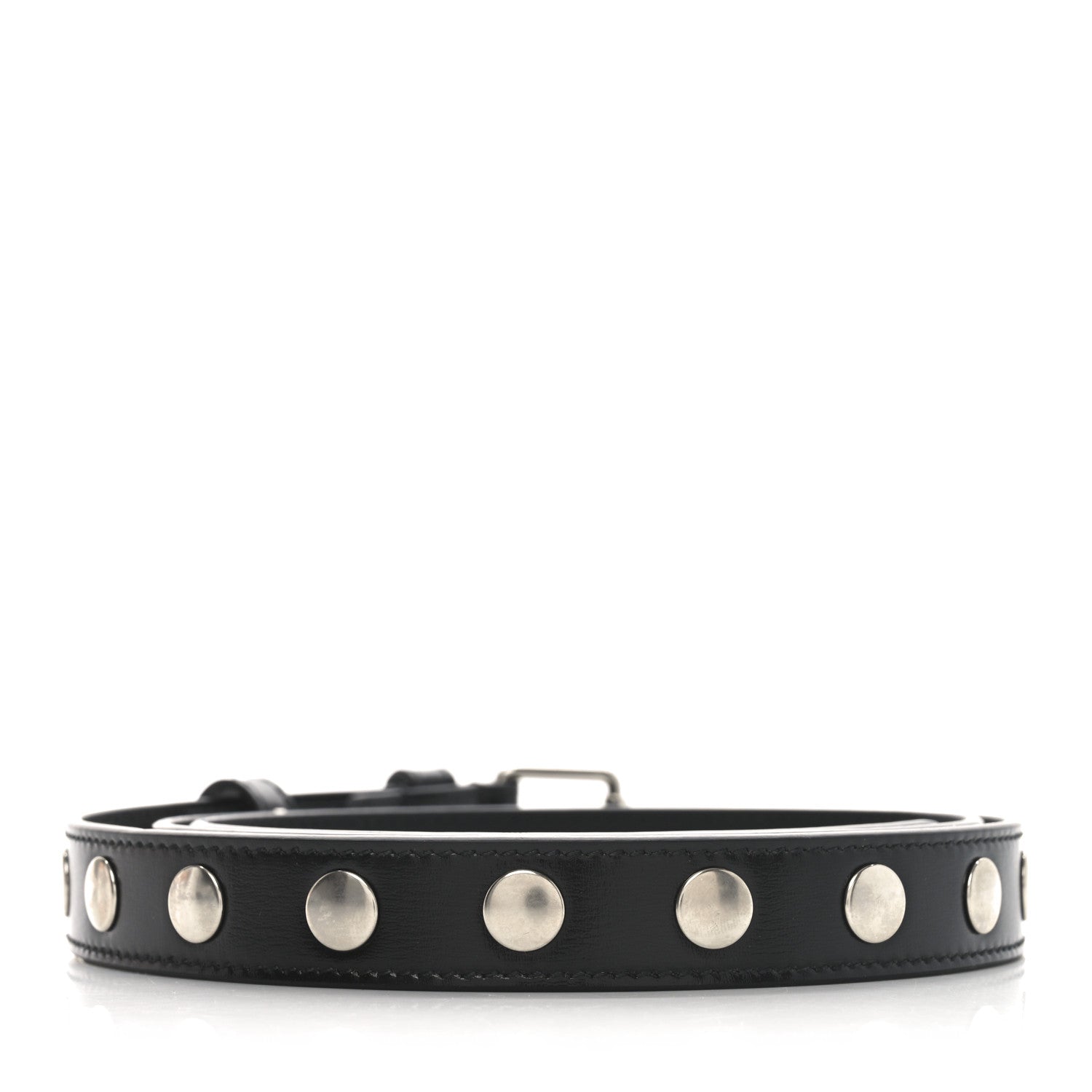 Gucci Calfskin Slim Studded Belt 95 38 Black 2 of 3