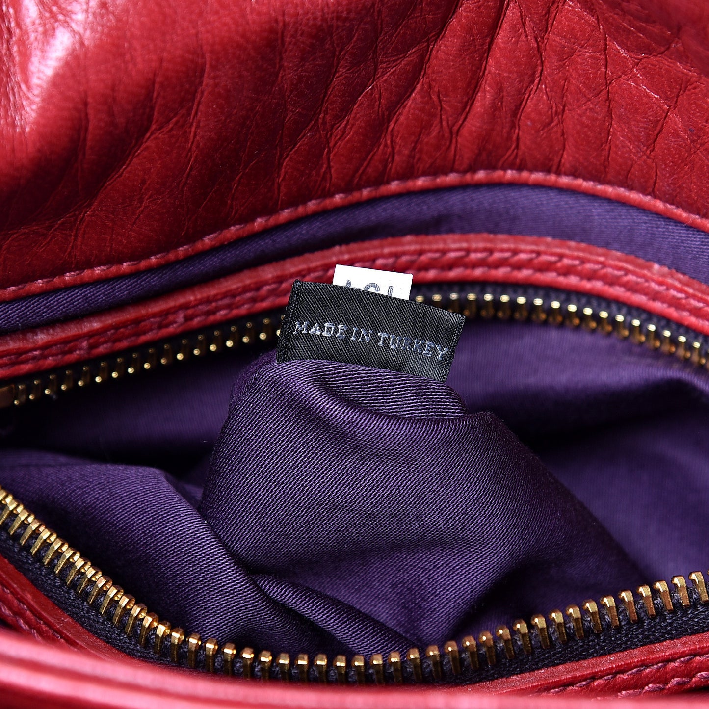 Nappa Padded Shoulder Bag Rubino