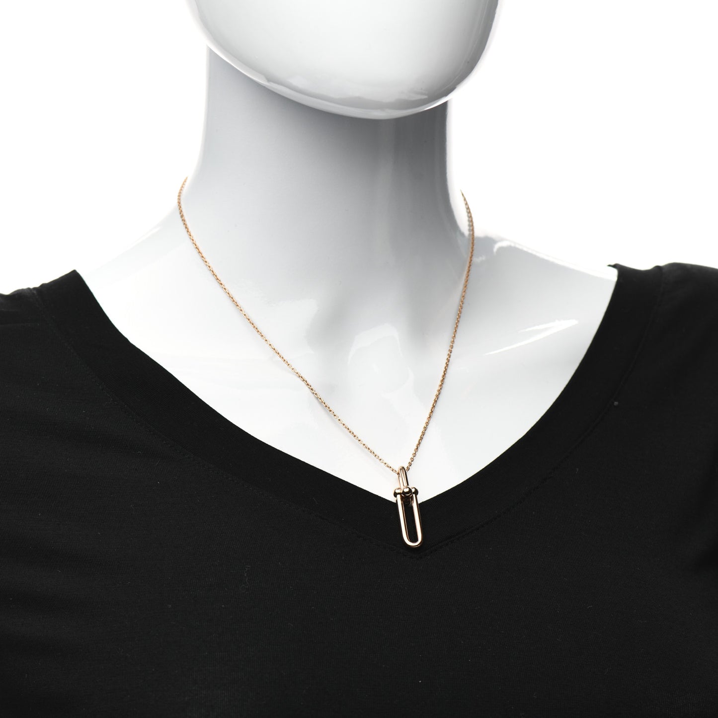 18K Rose Gold HardWear Link Pendant Necklace