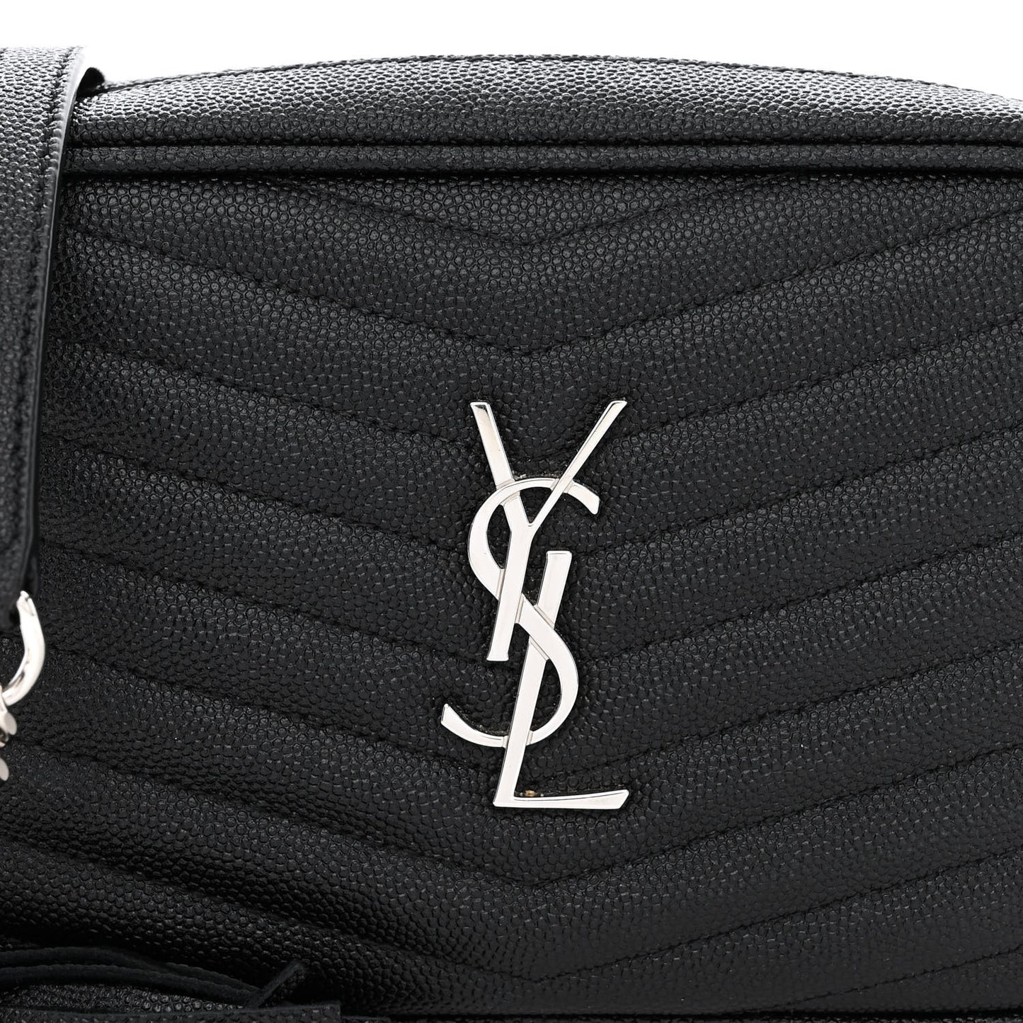 Grain De Poudre Matelasse Monogram Mini Lou Camera Bag Black