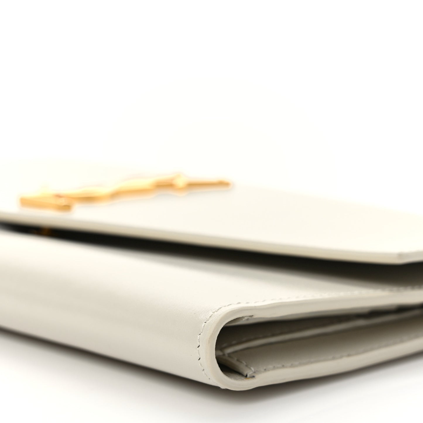 Smooth Shiny Calfskin Monogram Uptown Wallet Crema Soft
