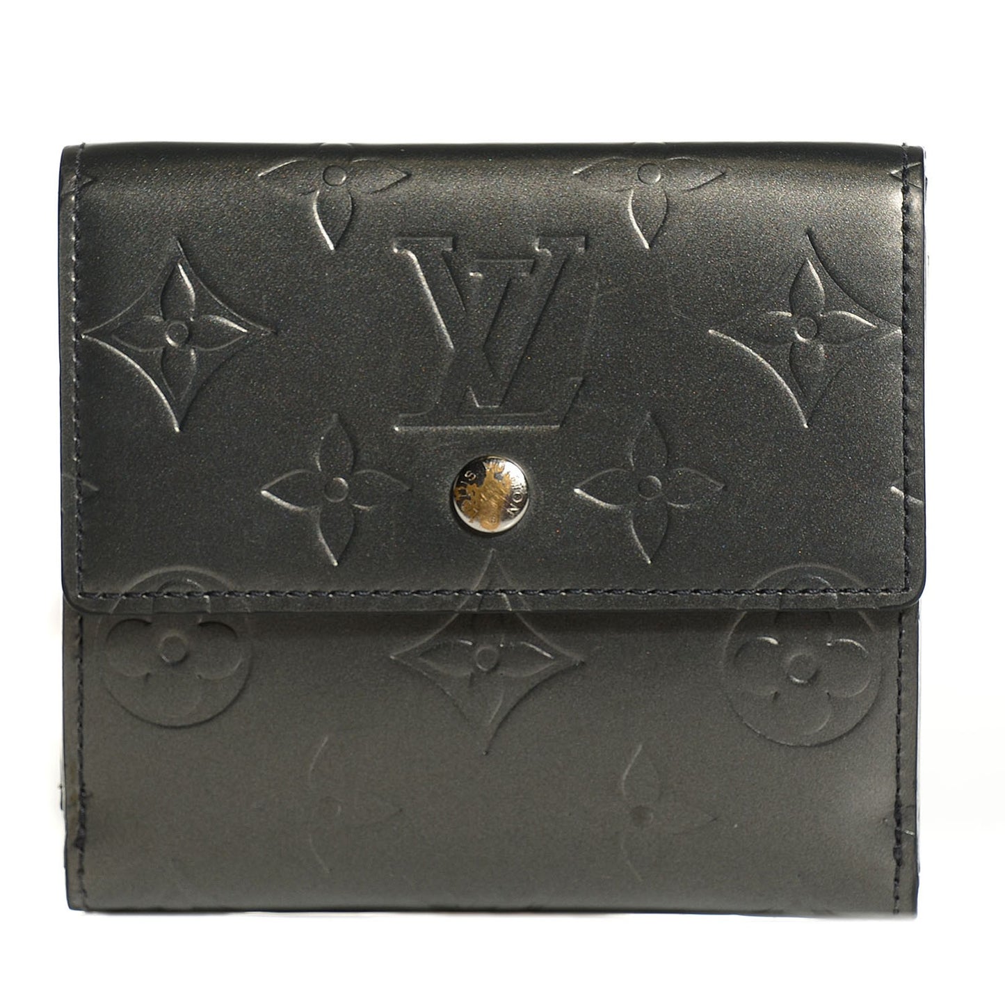 Mat Monogram Elise Wallet Black