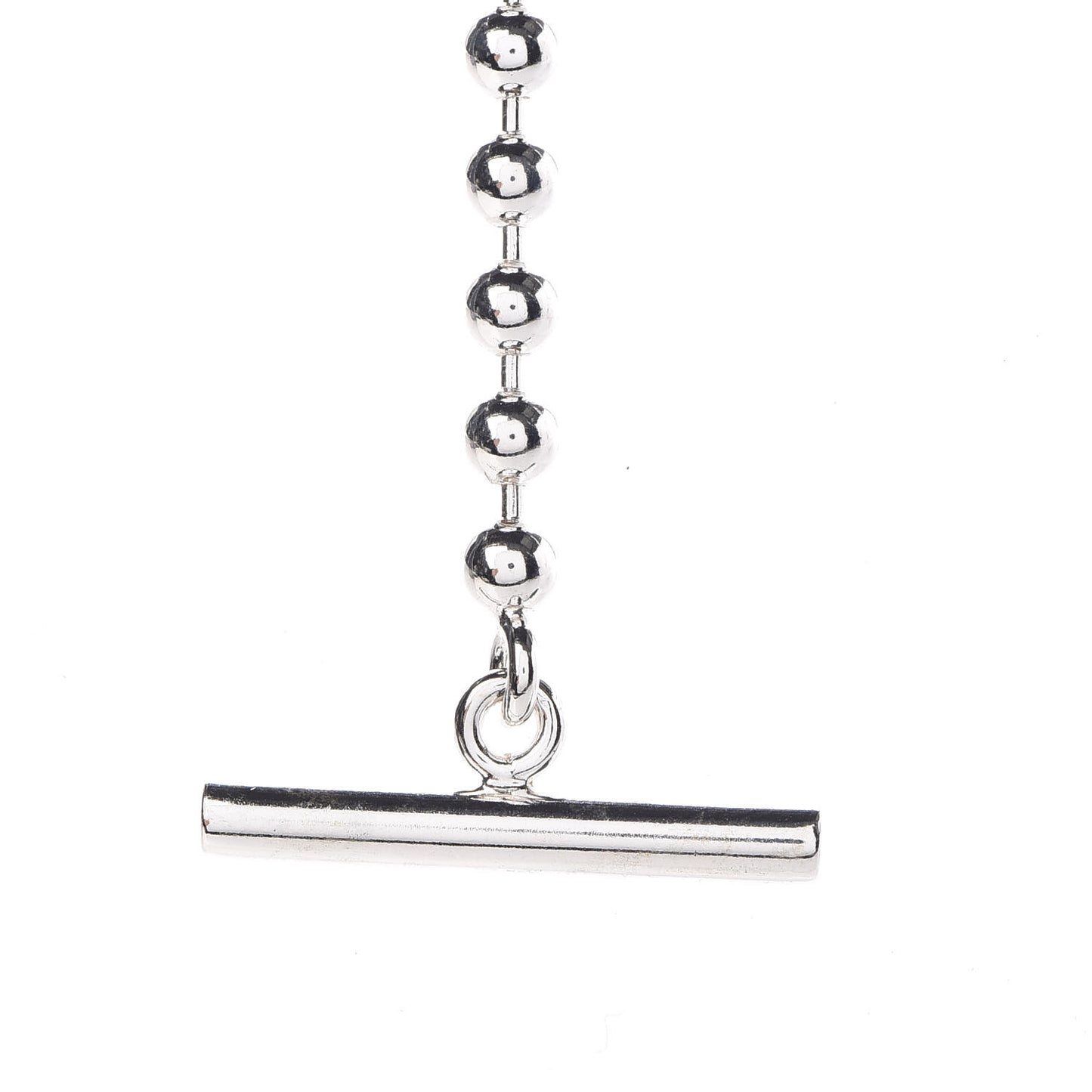 Sterling Silver Heart Toggle Necklace