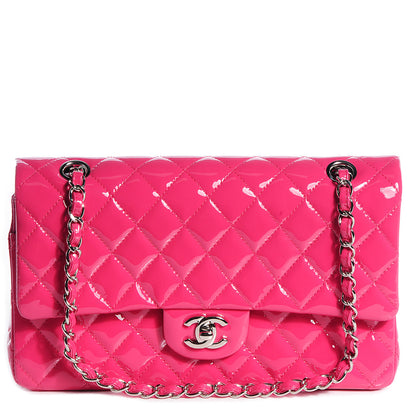 Chanel Patent Quilted Medium Double Flap Fuchsia 1 of 9
