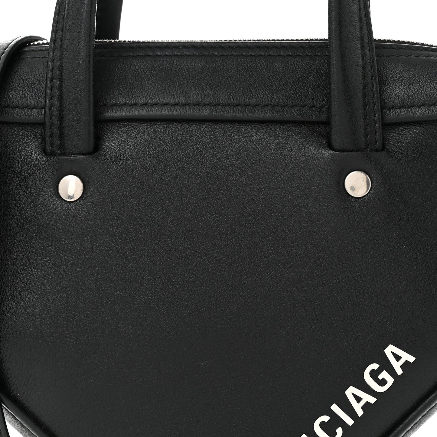 Calfskin XS Triangle Duffle Black