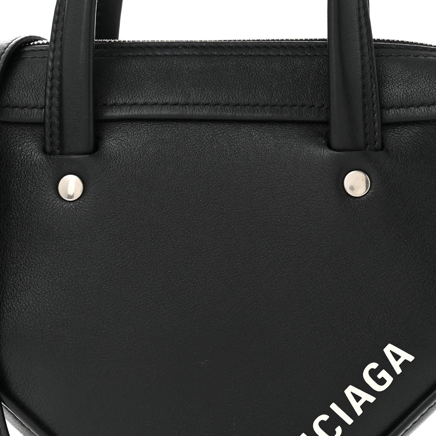 Balenciaga Calfskin XS Triangle Duffle Black 8 of 10
