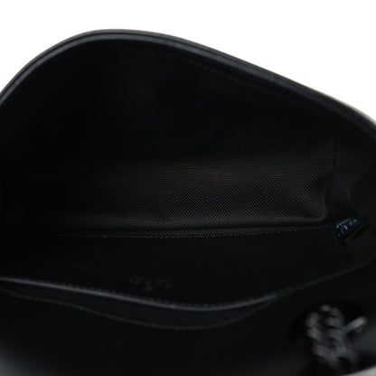 Gucci Calfskin Matelasse Monochrome Mini GG Marmont Shoulder Bag Black 5 of 11