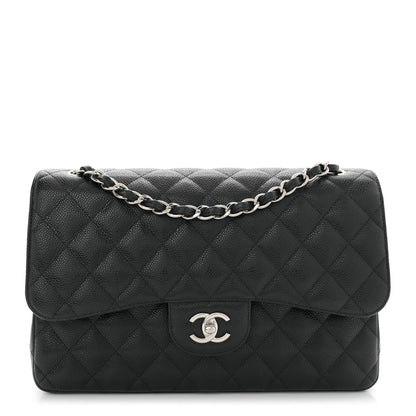 Chanel Caviar Quilted Jumbo Double Flap Black 1 of 12