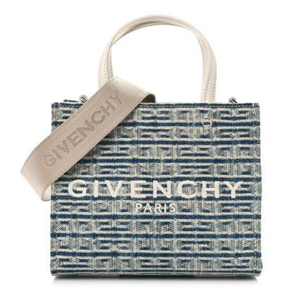 Givenchy Washed Denim Mini G Shopping Tote Blue 1 of 8