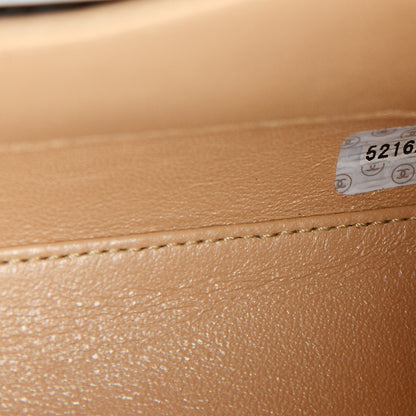 Chanel Lambskin Stitched Top Handle Flap Bag Beige 7 of 9
