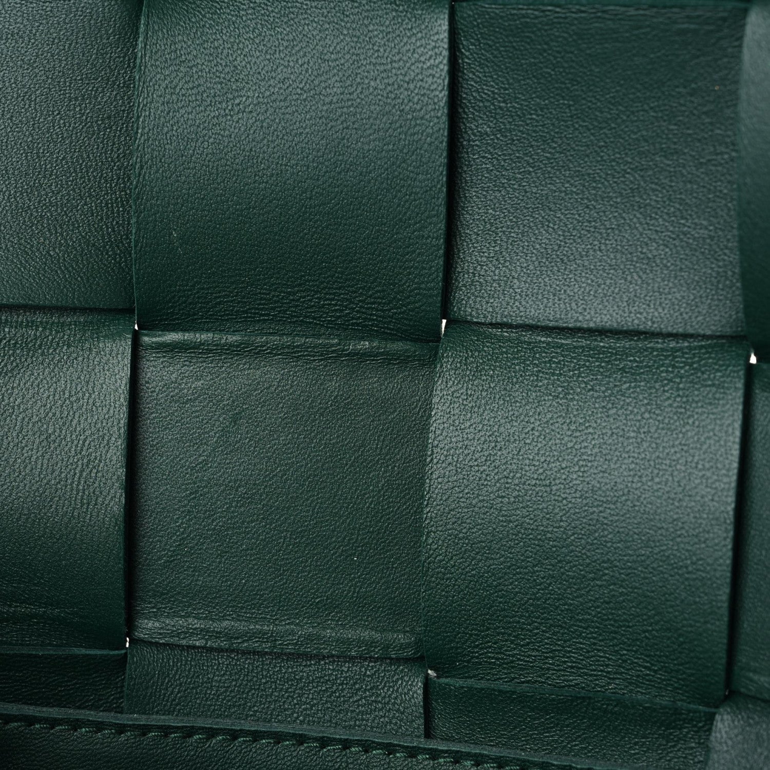 Bottega Veneta Lambskin Maxi Intrecciato Cassette Crossbody Bag Raintree Green 14 of 16