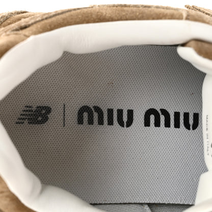 Miu Miu X NEW BALANCE Suede 530 SL Sneakers 37 Ecru 9 of 10