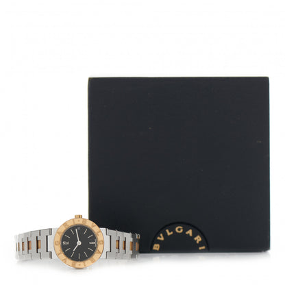 Bulgari Stainless Steel 18K Yellow Gold 23mm Quartz Watch Black 5 of 5