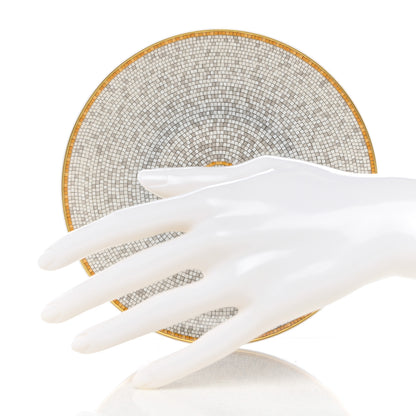 Hermes Porcelain Mosaique Au 24 Bread And Butter Plate Set of 2 Gold 2 of 7