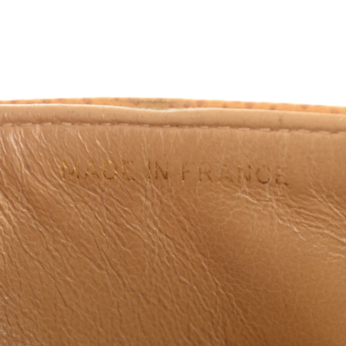 Caviar Quilted Medium Double Flap Beige