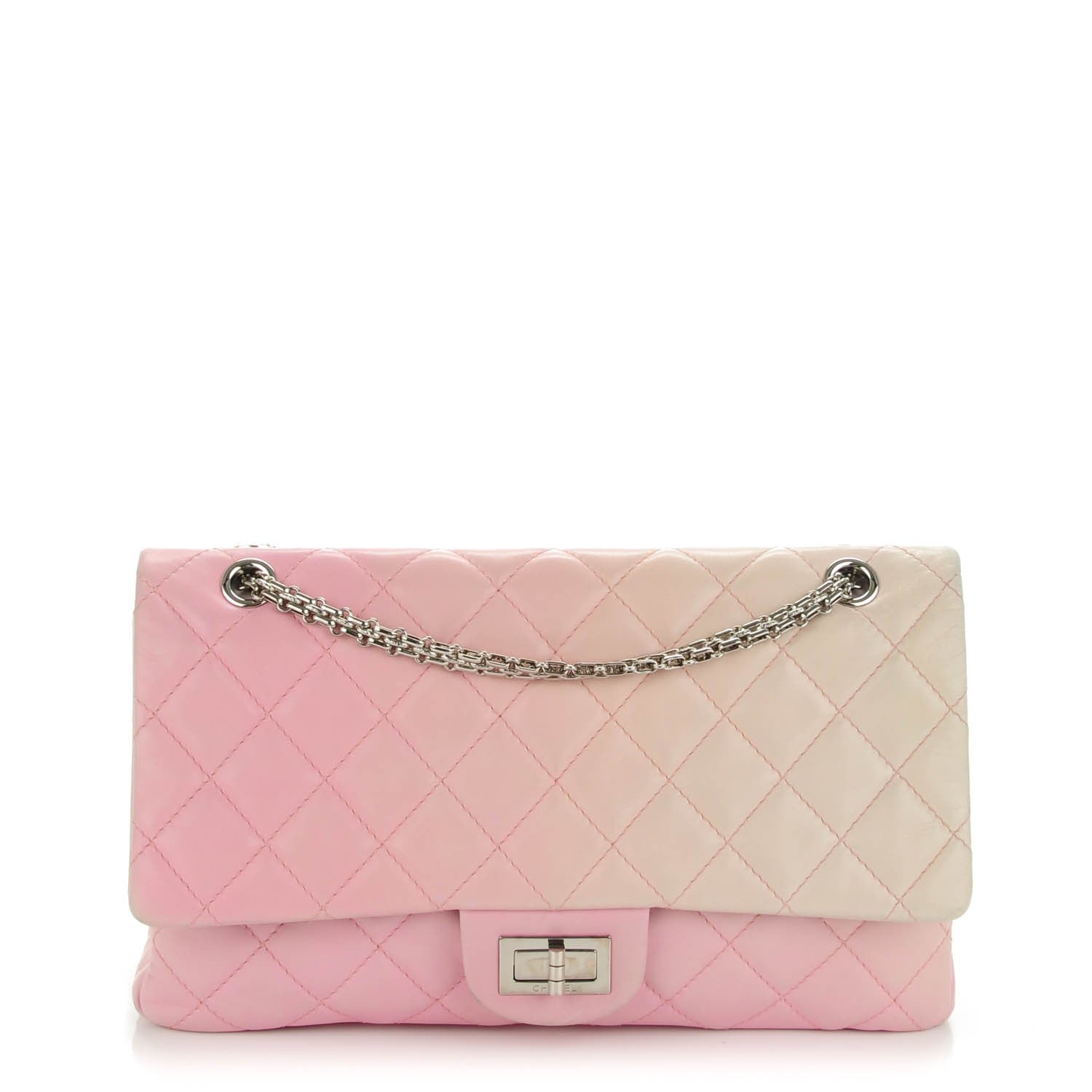 Chanel Lambskin Degrade Quilted 2.55 Reissue 227 Flap Pink 1 of 9