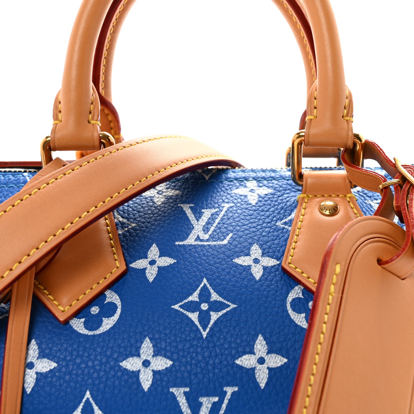 Calfskin Monogram Speedy P9 Bandouliere 25 Blue
