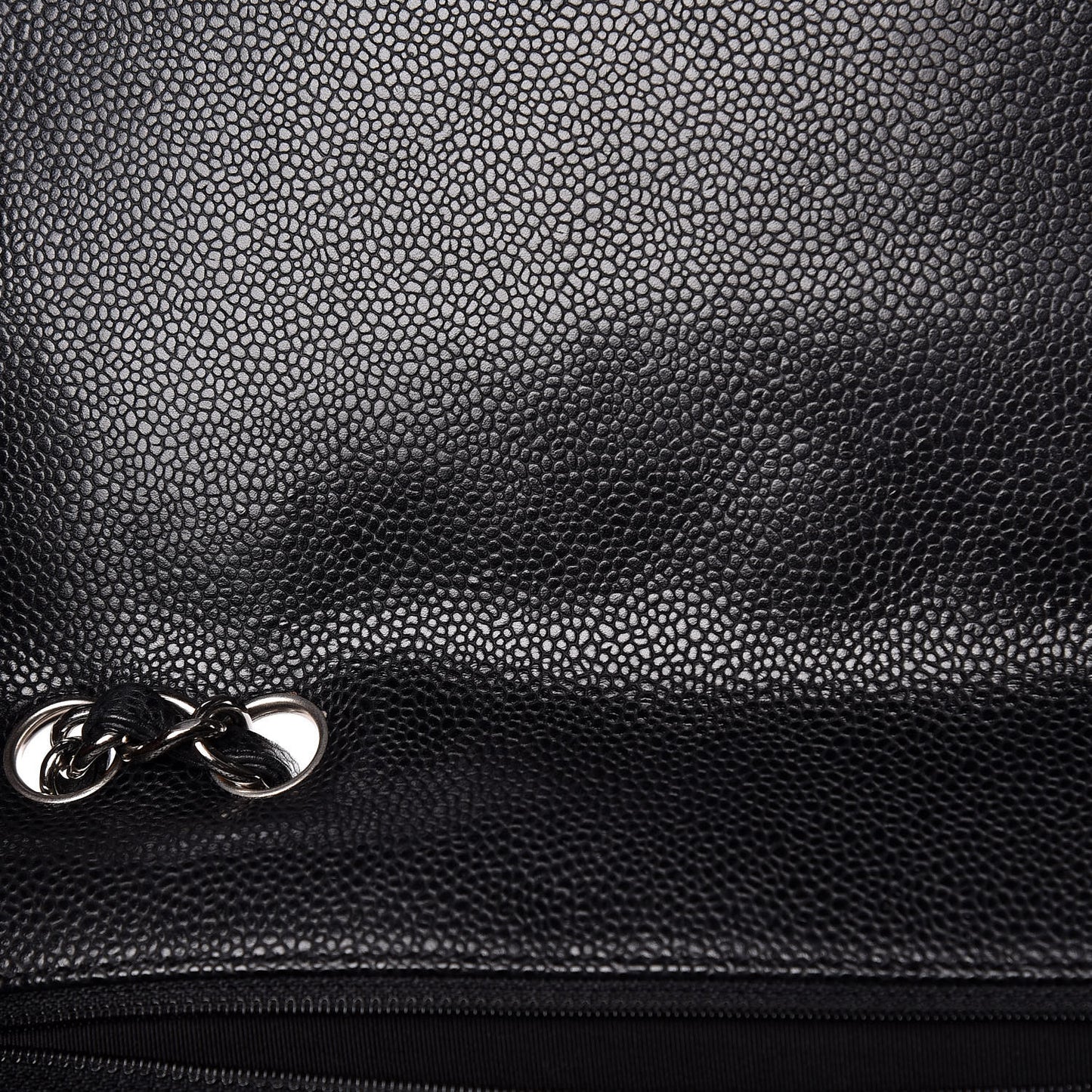 Caviar Quilted Jumbo Single Flap Black